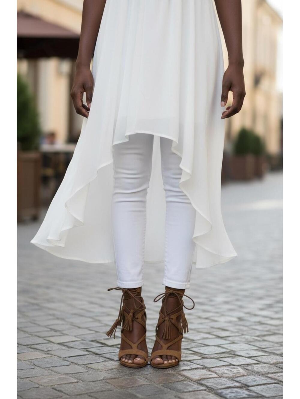 Brown Suede Strappy High Heel Sandals